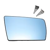X AUTOHAUX Car Rearview Right Side Mirror Glass Replacement W/Backing Plate Convex Heated Blue Glass for Mercedes C-CLASS W202 1993-2000 for Mercedes E CLASS T-MODEL S210/W210 S-CLASS W140