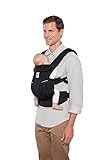 Ergobaby Omni Breeze Carrier for Newborns, from Birth to 20.4 kg, 4 Positions, SoftFlex Mesh, Ergonomic Baby Front-Inward and Back Carry Position, Onyx Black