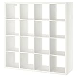 Ikea KALLAX -16 shelf, Shelving unit, white - 147x147 cm