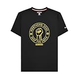 Lambretta Mens Northern Soul Keep The Faith Soft Cotton T-Shirt 4245 - Black (Large)