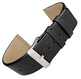 Watch Strap to fit Skagen 22mm – Genuine Calf Leather Replacement Band – Compatible with some Skagen Models – Includes Screws – Comfort & Durability – Black or Brown – Classic Design (Black)
