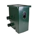 AquaForte CompactSieve, 49 x 32 x 55 cm, sieve element 40 x 24 cm and passage 300 micron, maximum output 15 m³/hour, pump inlet 3 taps 25/32/40 mm hose connection, drain and overflow protection 75 mm