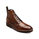 Loake Mens Pegasus Hand-Painted Calf Leather Brogue Derby Boots 10 UK