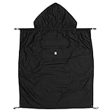 Dooky Baby Carrier Rain Cover, Wind and Rain Protection for Baby Sling, Universal Fit, Compact Baby Carrier Protection, Lightweight Rain Cover for Sling, 78 x 71 cm, Black