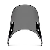 Windshield Windscreen For Kawasaki W800 W400 BJ250 Estrella ER-5 Twister ZR250 Balius ZR400 ZR550 ZR750 Zephyr X ZR-7 Motorcycle Pare-brise Wind Deflectors Universal Fit 7" Round Headlight