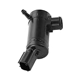 Partuto Windshield Washer Pump No.8260A008 - Car Front Windshield Washer Fluid Pump - for Mitsubishi L200 2006-2015 Plastic Black with Grommet - 1 Pcs