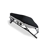 INFINAUTO 14-16ft 210D Trailerable Boat Cover Waterproof Scratch-proof Fishing Ski Bass Speedboat V-shape Stylish Design