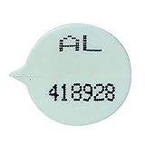 GoSecure Security Seals Numbered Round White (Pack of 500) WSealNO, 15mmX 9mm