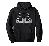 Wolseley 1500 British classic car white outline graphic Pullover Hoodie