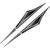 VXXTYB 2pcs Car side blade badge auto,For Ford Focus 2018 2.3T RS,Metal Trim Sticker Replacement logo Exterior Body Decoration,B