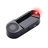 Homly Simulated Car Alarm with Flashing Red LED – Solar Powered Anti-Theft Dummy Security Light for Car, Van, Caravan – USB Rechargeable Fake Alarm Box for Vehicle Protection