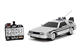 Jada Back to The Future Time Machine Remote Controlled Vehicle 1:16 Scale, Unisex Adult Silver