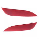 Pair Rear Bumper Reflector Fits for Ford Focus Hatchback 2015-2018, Replace F1EZ13A565A, F1EZ13A565B