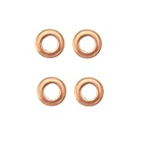 MKAREPAR 4 x Diesel Engine Injector Copper Washers Sealing Rings Compatible with Vito Sprinter A-Class Sprinter A C S Class Smart A6110170060 (Washers)