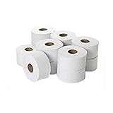 Enigma JWH153 Mini Jumbo Toilet Roll, 2-Ply (Pack of 12)