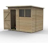 Forest Garden Beckwood 8x6 Pent Shed - 2 Windows -
