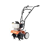 52cc Petrol Garden Tiller, Cultivator, Rotavator and Rototiller | 2-Stroke 6500 RPM