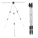Longzhuo Multifunctional Fishing Rods Tripod Stand Rest for Sea Beach Shore Pier Tackle Telescopic Outdoor Sea Fishing Support Stand Universal Telescopic