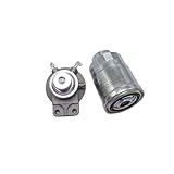 Fuel Filter Primer Head and Filter, Diesel Lift Primer Pump Fuel Filter Housing with Filter Compatible with Mitsubishi L200 K74 1996-2007