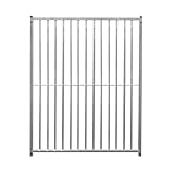 Dog Run Panels Galvanised Steel Kennel Heavy Duty Walk In Animal Enclosure Pen Fence Playpen Outdoor Support Bar 8cm Bar Spacing 1.84m x 1.5m Modular FREE Ground Fixing Brackets & Fixing Kit