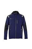 Sparco Unisex's 02404bm3l Navy Softshell Jacket Large, Multicoloured, 42/50 EU