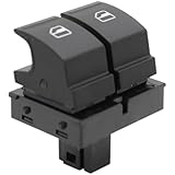 BIAREN Electric Window Regulator Control Switch Button Double For Volkswagen VW Transporter Caddy Polo Golf Passat Touran Seat Altea Leon Ibiza Toledo 2K0959857A 1K3959857A