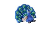 Wild Republic Cuddlekins Eco Mini Peacock, Stuffed Animal, 8 Inches, Plush Toy, Fill is Spun Recycled Water Bottles, Eco Friendly, Blue
