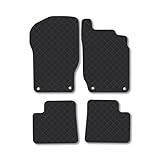 Mercedes ML (2005-2012) [W164] Rubber Car Mats Accessories Tailored Fit Compatible Accessory Waterproof Protection Non-Slip Floor Mats Full Coverage Durable Front Rear Set Coverage with Clips