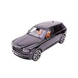 YLQERZ Scale Die-Cast Metal 1:18 For Rolls-Royce Cullinan BB Edition Kahn Wheels Alloy Full Open Car Model Hobby Static Display Black For Vehicles Fans