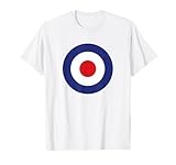 Mod Target Circle Music Logo | Retro Air Force RAF Roundel T-Shirt