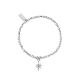ChloBo Silver Soul Glow Lucky Star Bracelet SBCFR2016