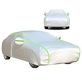 Car Cover for Lancia Dedra (434 x 170 x 143cm),All-Weather Car Cover-Waterproof + Dustproof + UV Protection,Bird Dropping Resistant with Reflective Strips