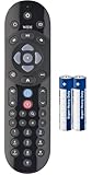 Replacement for Sky Q Remote Control with Voice Control - Compatible with Sky Q Mini & 1TB Boxes - Black | 2 x AA Batteries Included