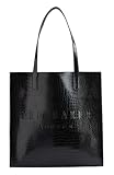 Ted Baker Croccon Croc Effect Icon Bag Jet Black