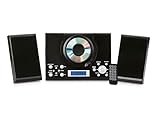 CD Player with Speakers - HiFi System for Home with Radio, USB, MP3, Clock Alarm & Remote - Compact Stereo System with Wall Mount Design - Small CD Players for Home - GTMC-101