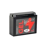Landport Gel Starter Battery 12 volt, 16 Ah/10hr, 215 CCA With Gel Technology-Ideal For Motorcycles & Powersport Vehicles Fits Yamaha XV 750 Virago (4FY) 1992-1994 MG LB16AL-A2