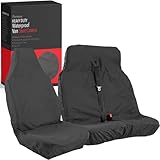 XtremeAuto® Universal Black Extra Heavy Duty Van Seat Covers Set