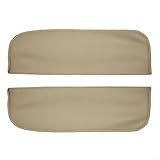 SMZhomeone 2PCS Armrest cover Beige Look Center Console Armrest Cover PU leather car for seat armrest For BMW For X5 E70 X6 E71 2008-2013