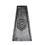 Oakland Living AZLION-SB-Silver Lion Cast Aluminum Metal Downspout Gutter 24 in. Heavy Splash Block