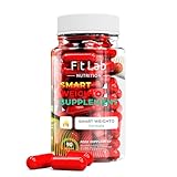 Fit Lab - Smart Weighto Management, Food Supplement - 90 Capsules - Vegan, Halal and Vegetarian Supplements for Women and Men - 45 Days Supply - Gym Essentials