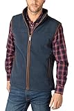 Rydale Men's Huggate Fleece Waistcoat Mens Gilet Bodywarmer Sleeveless Jacket Fleece Gilets (XL, Marl Navy)
