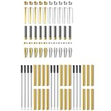Uxsjakjsd Twist Pen Kit Pen Kits for Woodturning 10 Pack Premium Slimline Pen Turning Supplies Lathe Turning Supplies for DIY