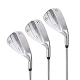 Mile High Life Entry Level Golf Sand Wedge Set | Beginner's Golf Gap Wedge Set | Lob Wedge Golf Clubs for Men & Women (50/54/58 Degrees)