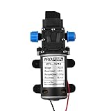 DC 12V 100W High Pressure Water Pump, 8L/Min 160Psi Self Priming Membrane Water Pump for Camper Van Caravan Small Boat Watering