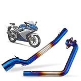 Motorcycle Exhaust Muffler For Suzuki GSXS150 GSXS125 GSXR150 GSXR125 GSXS 150 GSXS 125 GSXR 150 GSXR 125 Motorcycle Interface Front Link Pipe 51MM Motorcycle Slip On Exhaust Muffler(Type B)