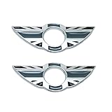 YaaGoo Interior Door Pin Lock Badge Emblem for Mini Cooper (R55 R56 R57 R58 R59,GREY Jack)