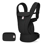 Ergobaby Omni Deluxe All-in-One Baby Carrier for Newborns from Birth up to 20kg, Ergonomic 4-Position mesh Baby Carrier Back Carrier Travel System, Onyx Black