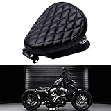 DREAMIZER Motorcycle Bobber Seat, Motorcycle Solo Seat With Spring Bracket Base Plate Replacement for Sportster Forty-Eight 48 XL883 1200 Chopper Custom
