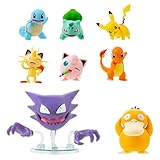 Pokémon Battle Figure 8 Pack - Six 2-Inch and Two 3-Inch Battle Ready Figures including Pikachu
