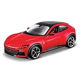 Bburago FERRARI RACE & PLAY PUROSANGUE SUV - 1:24 Scale - Incredibly Detailed Die-Cast Replica Collectible Vehicle, Red